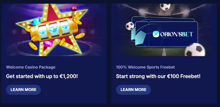 Orionsbet Casino bonus
